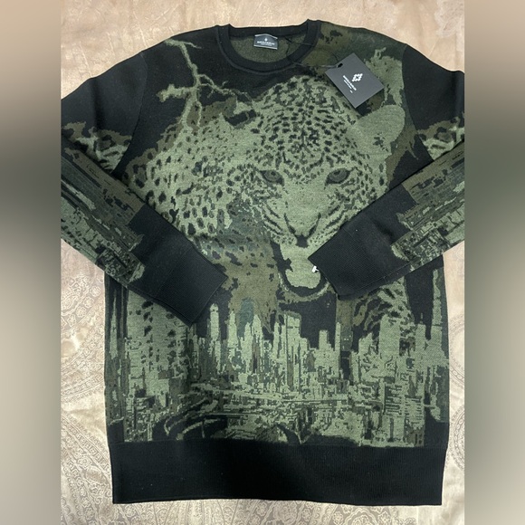 Marcelo Burlon County Of Milan Men Wool Tiger Sweater - Picture 3 of 8